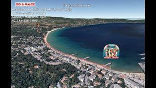 Marathon du Golfe de Saint-Tropez 2024: fly over the marathon course! Video of the race path.