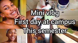 mini Vlog : first day on campus this semester ️| all my lectures were cancelled 