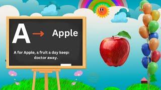 Learn Phonics Song for Children I A For Apple B For Ball I Phonics Song with words I ABC Alphabet