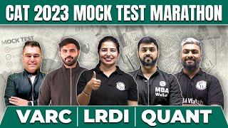 MOCK TEST MARATHON FOR CAT 2023 | VARC | QUANT | LRDI | MBA Wallah | Physics Wallah