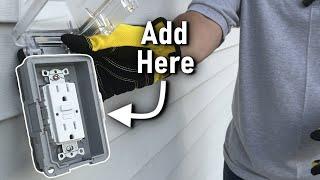 Install An Exterior Outlet In 10 Minutes