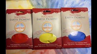 Review and Demonstration of Natural Earth Paint's Pigments Processed Into Watercolor Paint