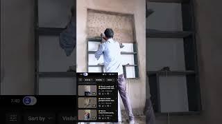  how to create showcase design# showcase# almari#sr tile marble deginer #tiles #viral  #topdegin #