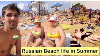 Visiting Best Russian Beach of my city | Indian in Russia Beach life