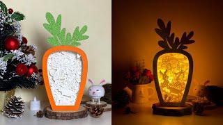 How To Make A Paper Cut Carrot Box