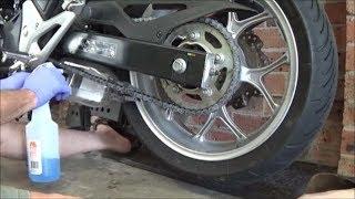 Motorcycle Chain Cleaning without mess