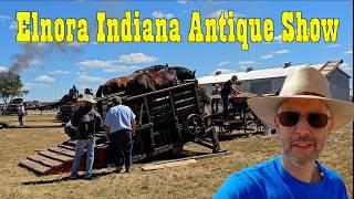 White River Antique Show Elnora Indiana - 2024 Indiana Tractor Show - WRVAA - Antique Gas Engines