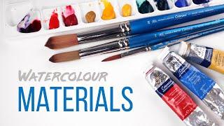 Watercolour Materials / Supplies - Watercolour Techniques for Beginners #1