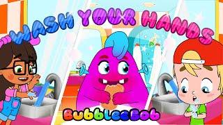 Wash Your Hands Song | Fun Educational Cartoon for Kids | #kidsongs #bubbleebob #babysongs