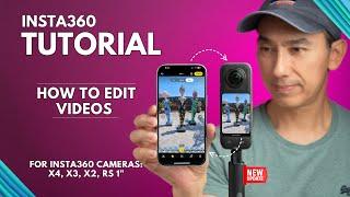 How to Edit Insta360 Videos like a PRO for Insta360 X4 and X3 Tutorial