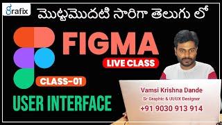 Figma telugu tutorials for begginers  Class-01 | UX Design Telugu Tutorial in Grafix Vidya