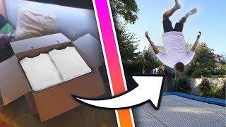 BACKFLIP AVEC 100 T-SHIRTS CHALLENGE!