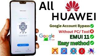 All Huawei FRP Bypass Google Account Safe mode And Emergency backup Not Working EMUI 11 Trick 2024!