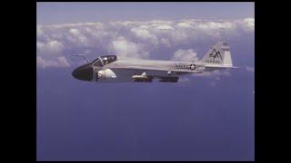 US Navy A-6A Intruders launching from USS Forrestal and in flight (1967)