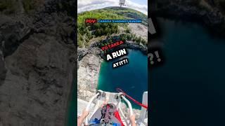 POV: running off a bungee tower!