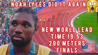 Exhilirating 200 Meter Finals: US Olympic Trials -Noah Lyles, Kenny Bednareck, Erriyon Knighton