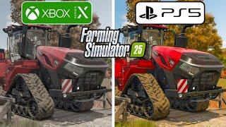 Farming Simulator 25 PS5 vs Xbox Series X Graphics Comparison