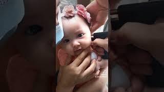 Seah's ear piercing journey  #baby #earpiercing