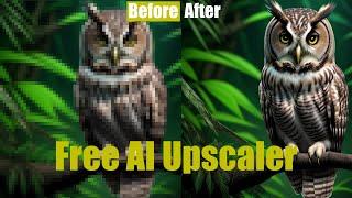 Upscale AI Art and photos for free with one click!