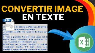 comment convertir image en texte