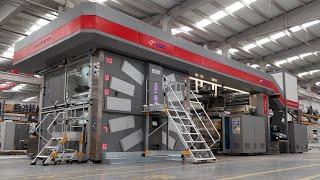 Zeus 110X Gearless CI Type 10 Color Flexo Printing Machine