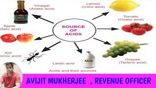 ACID AND SOURCES # AVIJIT MUKHERJEE  , REVENUE OFFICER  # PROYAS WBCS