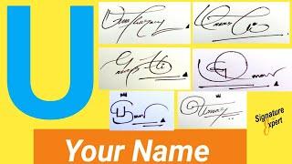 ️U Signature Style | Signature Style Of My Name | Beautiful Signatures