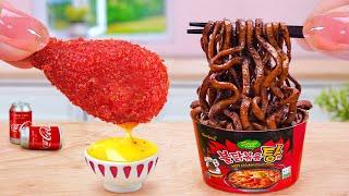 5000+ Korean Food Recipe  Miniature Fried Chicken Cheetos Black Bean Noodles  Tina Mini Cooking