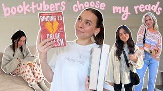 booktubers choose what I read for a week!  *reading vlog*