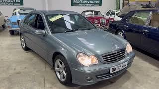 2007 MERCEDES C200 CDI AVANTGARDE SE AUTO | MATHEWSONS CLASSIC CARS | 5, 6 & 7 FEBRUARY 2025