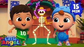 Skeleton Party - Chumbala Cachumbala Dance! | Little Angel Kids Songs & Nursery Rhymes