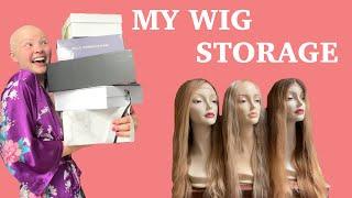 HOW I STORE/ORGANIZE MY WIG COLLECTION WITH ALOPECIA