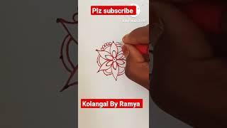 5×3 daily use dot kolam/simple kolam/Easy kolam/Beautiful rangoli/latest rangoli/muggulu #shorts