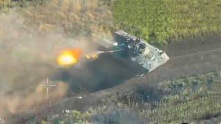 BMD-4M of Russia in action in Ukraine, long-range fire