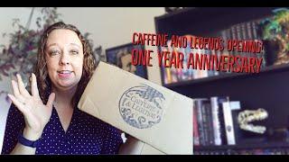 Book Box Opening | Caffeine and Legends | One Year of Book Boxes