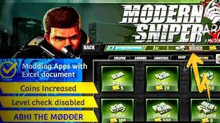 Modding Games With Excel document in assets file || Modern Sniper modding || ABHI - THE MØÐÐĒR ||