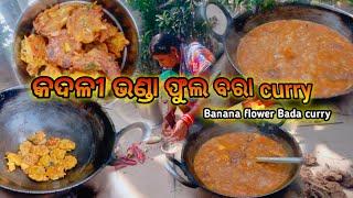 କଦଳୀ ଭଣ୍ଡା ଫୁଲ ବରା curry / Banana flower Bada curry  #papulmvlogs  @papulmvlogs