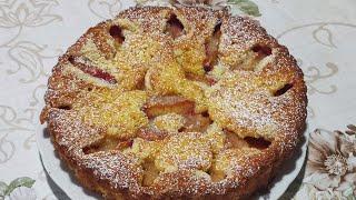 ПРОСТОЙ, НЕЖНЫЙ СОЧНЫЙ ПИРОГ СО СЛИВАМИ! #рецепт #еда #вкусно# пирог#мука #духовка #