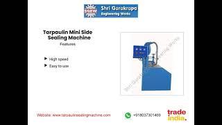 Tarpaulin Mini Side Sealing Mach | SHRI GURUKRUPA ENGINEERING WORKS