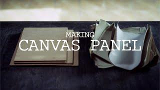 Making canvas panel for oil painting/ 캔버스 판넬(보드) 만들기.