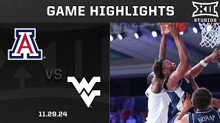 #24 Arizona vs. West Virginia Game Highlights | 2024-25 Big 12 Men’s Basketball