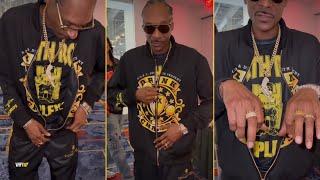 Snoop Dogg Shows His New 5$ Million Gold Chains And Outfit Gifted By Drink Champs Crew