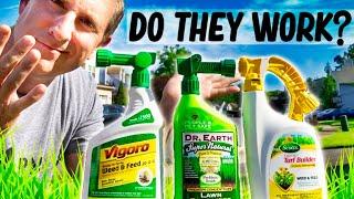 BEST LIQUID LAWN FERTILIZER - TIME LAPSE | Do they work? ️️️