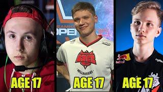 How Good Were They In CS:GO At 17? S1mple vs M0nesy vs Ropz!