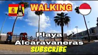 Gran Canaria,Walking Playa Alcaravaneras Las Palmas Spain(We Love Canarias)