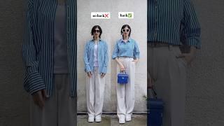 ️How to tuck shirt in pants perfectly️ #shorts #style #fashionhack