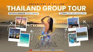 Travel with Jo live on Thailand group tour 2025 announcement || Pattaya & Bangkok 5 Days itinerary