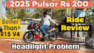 2025 Bajaj Pulsar Rs 200 Ride Review || Headlight Problem || Top Speed Test || Better Than R15 v4 M