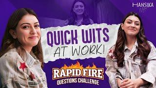 "Quick Wits at Work! | Rapid Fire Questions Challenge" || Hansika Motwani