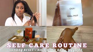 MY SELF CARE & RESET ROUTINE | HYGIENE + HAIR WASH DAY + SEPHORA BODYCARE FAVORITES | STEPHANIE V